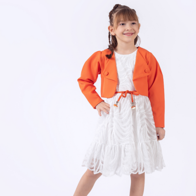 Wholesale Girls 2-Piece Jacket and Dress Set 6-9Y Pafim 2041-Y23-3286 - 4