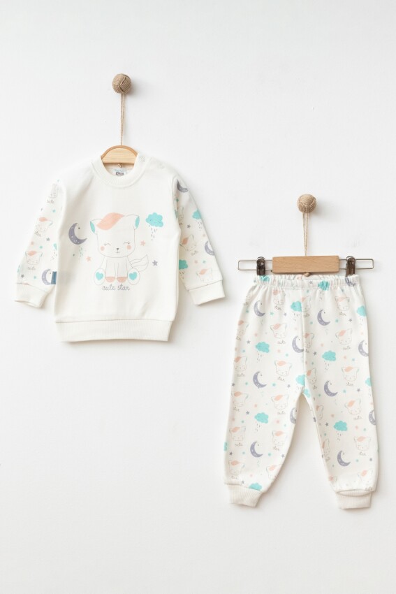 Wholesale Girl's 2-Piece Pajama Set 6-12M Hoppidik 2017-2377 - 2