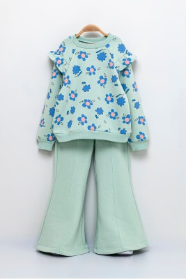 Wholesale Girls 2-Piece Set With Pants 6-9Y Tuffy 1099-611 Water green