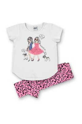 Wholesale Girls 2-Piece Set with T-Shirt and Leggings 3-6Y Elnino 1025-22211 - 2