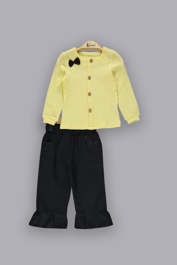 Wholesale Girls 2-Piece Sets with Shirt And Pants 2-5Y Kumru Bebe 1075-3817 - 4