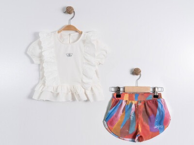 Wholesale Girls 2-Piece Shirt and Shorts Set 2-5Y Tofigo 2013-7352 - Tofigo (1)