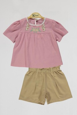 Wholesale Girls 2-piece Shorts and Blouse 2-5Y Kumru Bebe 1075-4108 - 6