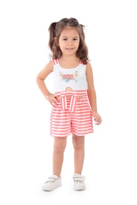 Wholesale Girls 2-Piece Striped Blouse and Shorts set 3-6Y Elnino 1025-22210 - 1