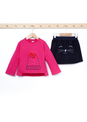 Wholesale Girls 2-Piece Sweatshirt and Skirt Set 3-6Y Elnino 1025-18615 - 1