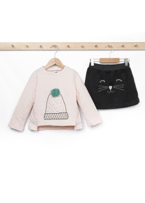 Wholesale Girls 2-Piece Sweatshirt and Skirt Set 3-6Y Elnino 1025-18615 - 2