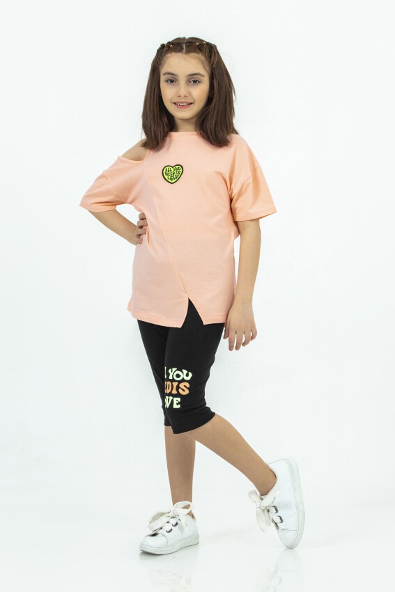 Wholesale Girls 2-Piece T-shirt and Leggings Set 10-13Y Tuffy 1099-9651 - 1