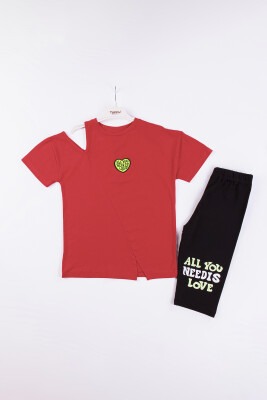 Wholesale Girls 2-Piece T-shirt and Leggings Set 10-13Y Tuffy 1099-9651 - 2
