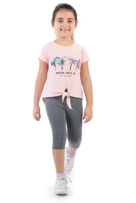Wholesale Girls 2-Piece T-shirt and Leggings set 8-14Y Elnino 1025-22256 - 1