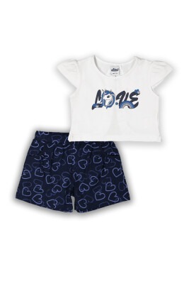 Wholesale Girls 2-Piece T-shirt and Shorts Set 3-6Y Elnino 1025-22207 - Elnino (1)