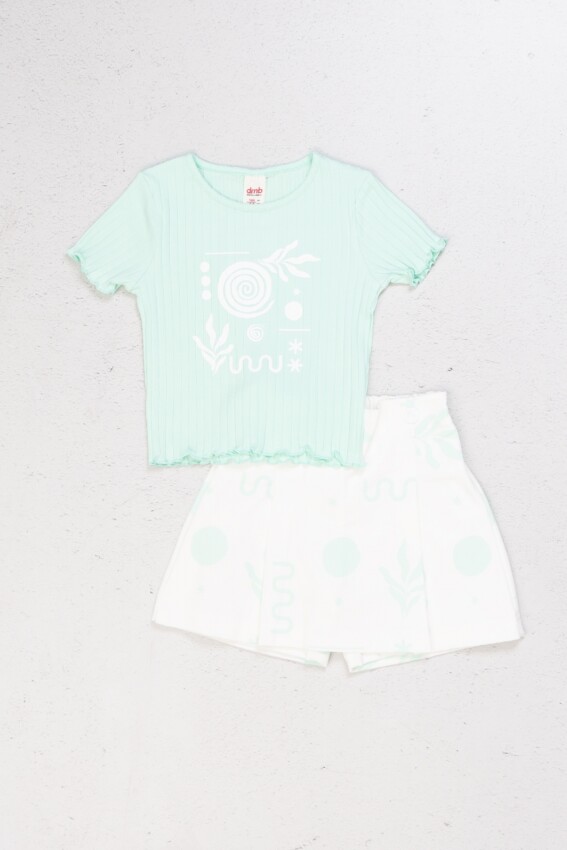 Wholesale Girls' 2-Piece T-Shirt and Shorts Set 4-9Y DMB Boys&Girls 1081-0413 - 2