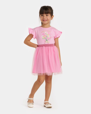 Wholesale Girls 2-Piece T-Shirt and Skirt Set 4-7Y Bupper Kids 1053-24714 - Bupper Kids (1)
