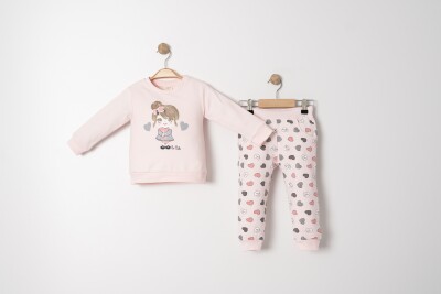 Wholesale Girls 2-Piece Tracksuit Set 1-4Y Sani 1068-20035 - Sani (1)