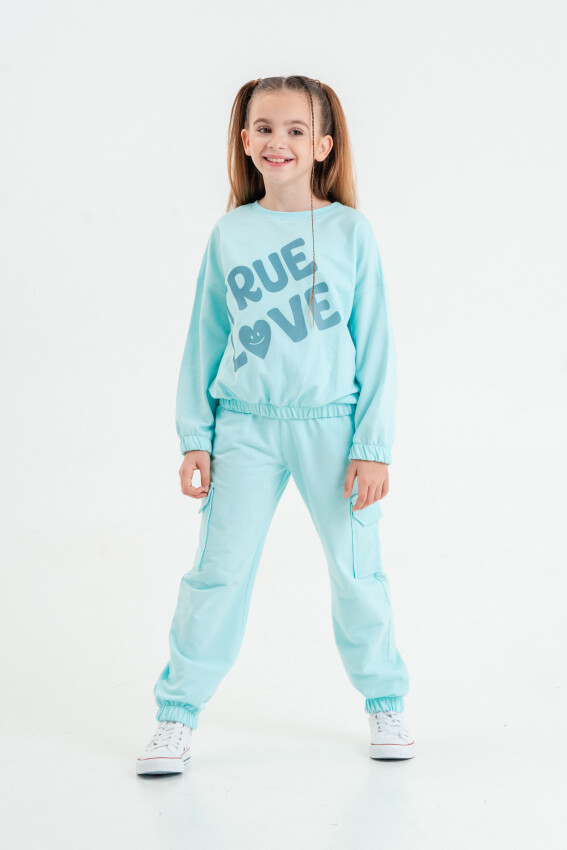 Wholesale Girls 2-Piece Tracksuit Set 9-12Y Matmazel 2021-8013 - 1