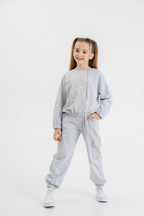 Wholesale Girls 2-Piece Tracksuit Set 9-12Y Matmazel 2021-8013 - 2