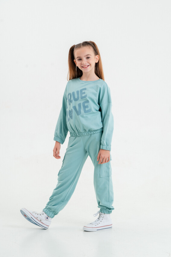 Wholesale Girls 2-Piece Tracksuit Set 9-12Y Matmazel 2021-8013 - 4