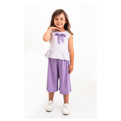 Wholesale Girls 2-Pieces Blouse and Capri 10-13Y Pafim 2041-Y23-3394 Lilac