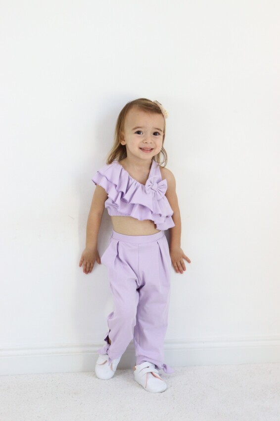 Wholesale Girls 2-Pieces Blouse and Pants Set 2-6Y Serkon Baby&Kids 1084-M0696 - 1