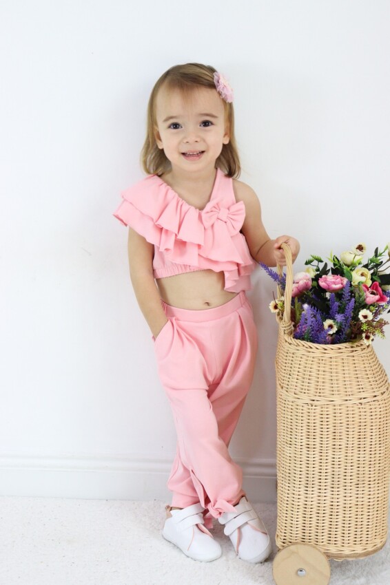 Wholesale Girls 2-Pieces Blouse and Pants Set 2-6Y Serkon Baby&Kids 1084-M0696 - 2