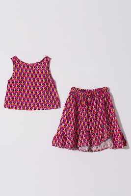Wholesale Girls 2-Pieces Blouse and Skirt Set 2-5Y Tuffy 1099-1279 - 2
