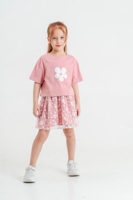 Wholesale Girls 2-Pieces Blouse and Skirt Set 3-6Y Eray Kids 1044-13322 - 3