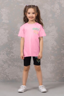 Wholesale Girls 2-Pieces T-shirt and Short Set 4-9Y DMB Boys&Girls 1081-0107 - DMB Boys&Girls (1)