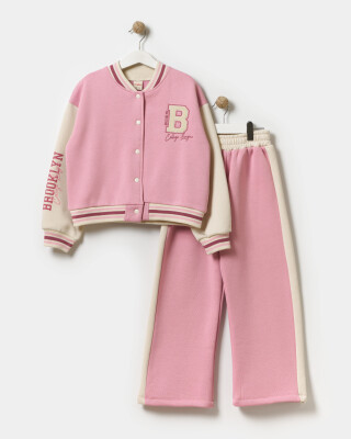 Wholesale Girl's 2pcs Jacket and Trousers Set 5-8Y Miniloox 1054-24428 - Miniloox (1)