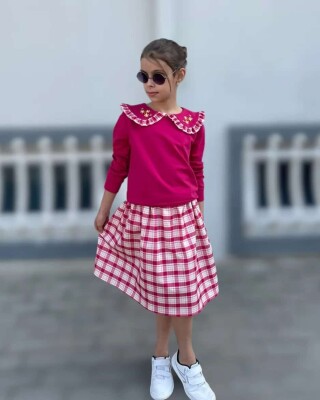 Wholesale Girl's 2pcs Skirt and Blouse Set 2-10Y KidsRoom 1031-8016-1 - 4