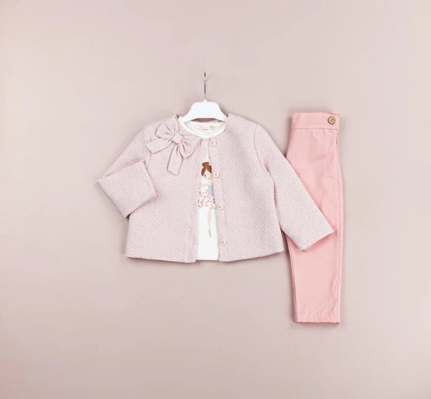 Wholesale Girls' 3-Piece Jacket, Bodysuit, and Pants Set 5-8Y BabyRose 1002-4694 - 1