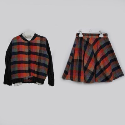 Wholesale Girls 3-Piece Jacket Skirt and Blouse Set 7-10Y Büşra Bebe 1016-23241 - 2