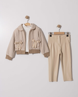 Wholesale Girl's 3-Piece Jacket, Trousers and Body Suit 2-5Y Gocoland 2008-5702 - Gocoland (1)