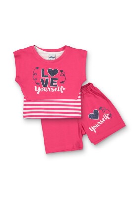 Wholesale Girls 3-Piece T-shirt and Shorts set 3-6Y Elnino 1025-22212 - 2