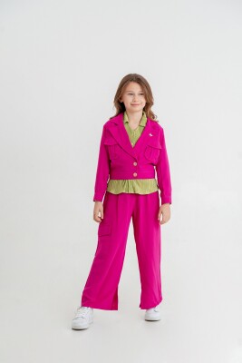 Wholesale Girls 3-Pieces Jacket and Pants Set 10-15Y Cemix 2033-4407-3 - Cemix (1)