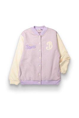 Wholesale Girls' 3-Ply College Cardigan 10-13Y Tuffy 1099-0551 Lilac