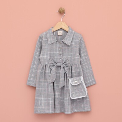 Wholesale Girl's Bag Dress 2-5Y Lilax 1049-6572 Blanced Almond