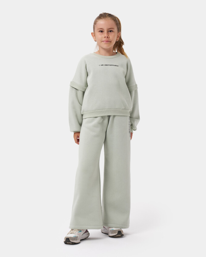 Wholesale Girl's Basic Tracksuit Set 10-13Y Miniloox 1054-24437 - 1