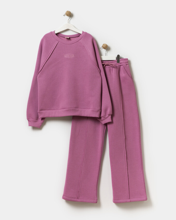 Wholesale Girls Basic Tracksuit Set 9-12Y Miniloox 1054-24434 - 4