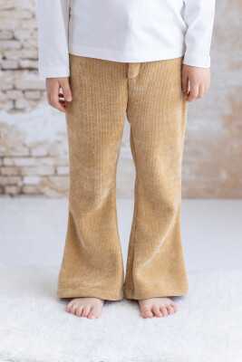 Wholesale Girls Bell-bottomed Trousers 5-8Y Zeyland 1070-252M4GDY01 Beige