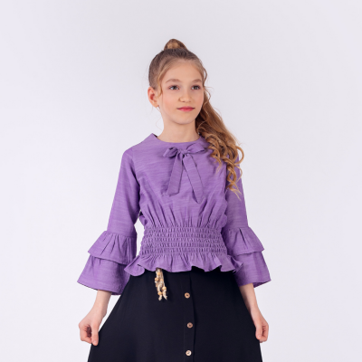 Wholesale Girls Blouse 12-15Y Pafim 2041-Y23-3340 Purple