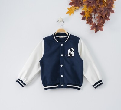 Wholesale Girls Cardigan 7-10Y Busra Bebe 1016-22256 Navy 