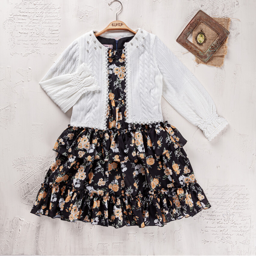 Wholesale Girls Cardigan and Dress Set 9-12Y Elayza 2023-2320 - 1