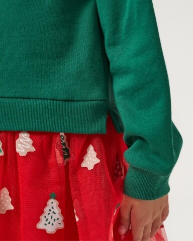 Wholesale Girl's Christmas 2-pack Skirt and Sweatshirt 4-7Y Bupper Kids 1053-24929 - 9