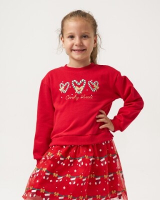 Wholesale Girl's Christmas Dress 4-7Y Bupper Kids 1053-24931 - 3