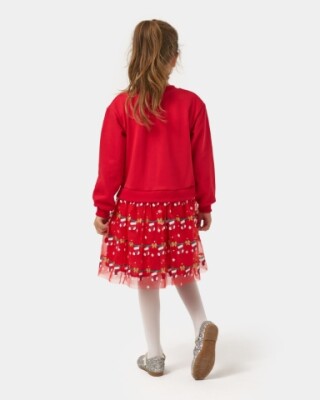 Wholesale Girl's Christmas Dress 4-7Y Bupper Kids 1053-24931 - 8