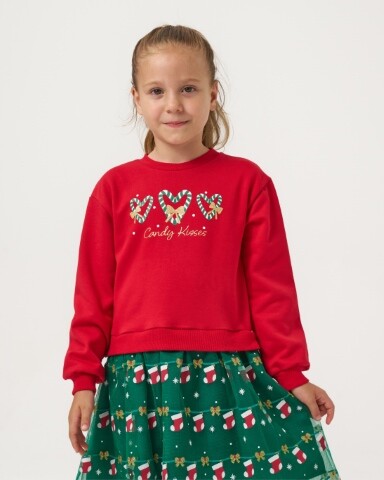 Wholesale Girl's Christmas Dress 4-7Y Bupper Kids 1053-24931 - 9