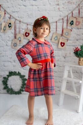 Wholesale Girls Christmas Themed Dress 1-7Y Zeyland 1070-242Z2MTH37 - Zeyland