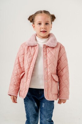 Wholesale Girl's Coat 2-5Y Gocoland 2008-5822 Blanced Almond