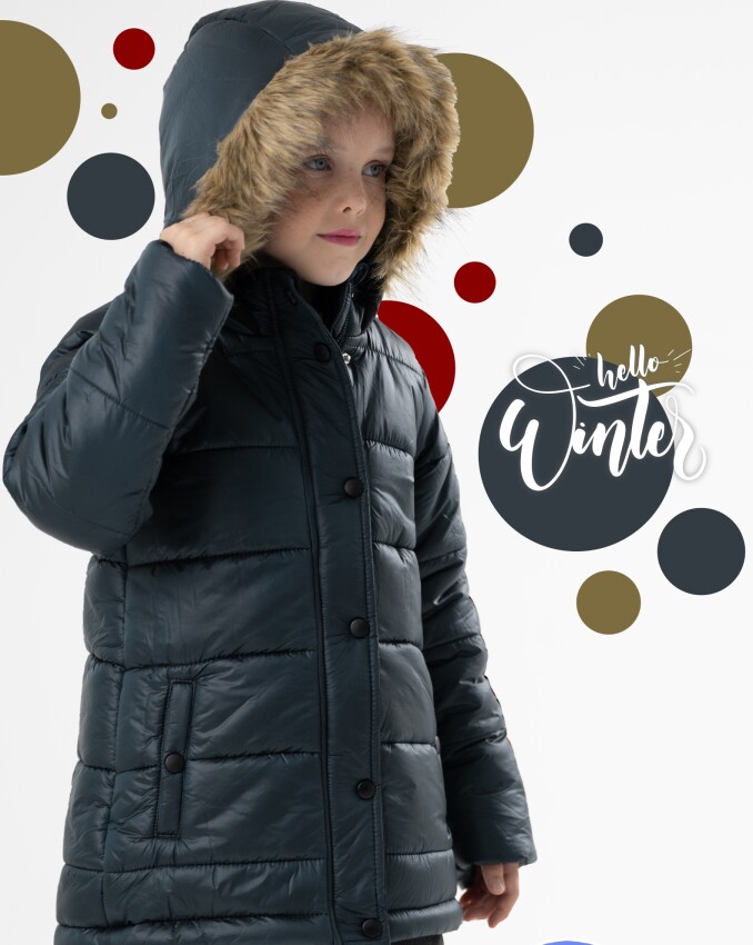 Wholesale Girls Coat 7-11Y Verscon 2031-5697 - 1