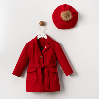 Wholesale Girl's Coat and Hat 2-5Y Cumino 1014-CMN3575 - Cumino