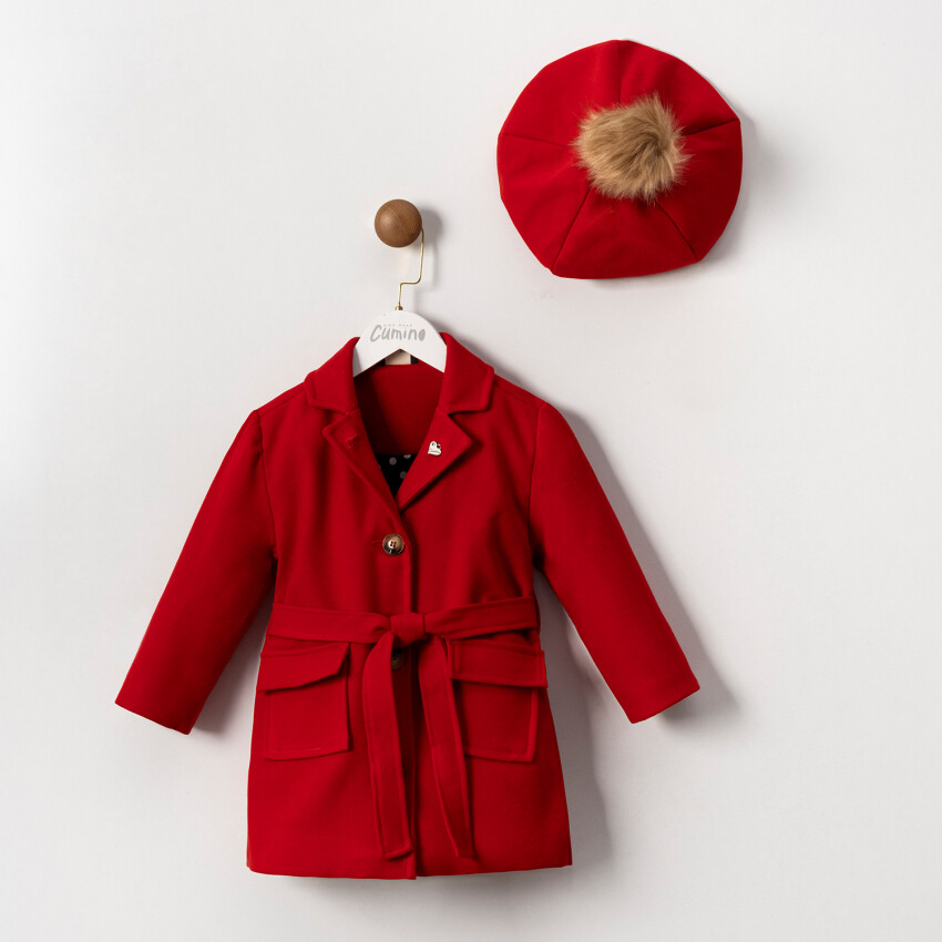 Wholesale Girl's Coat and Hat 2-5Y Cumino 1014-CMN3575 - 3